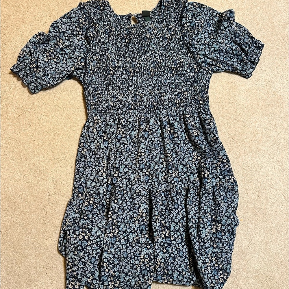 Floral Blue Dress